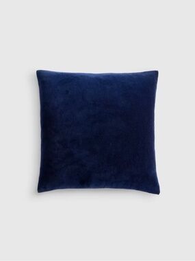 New Navy Velvet Cotton Pillow Cover 20 x 20